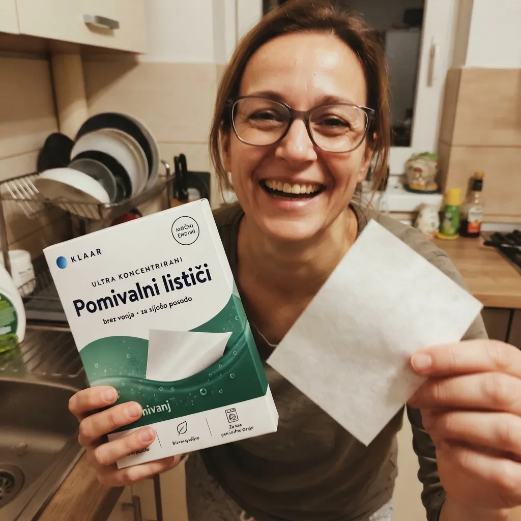 Katja je priložila fotografijo KLAAR pomivalnih lističev