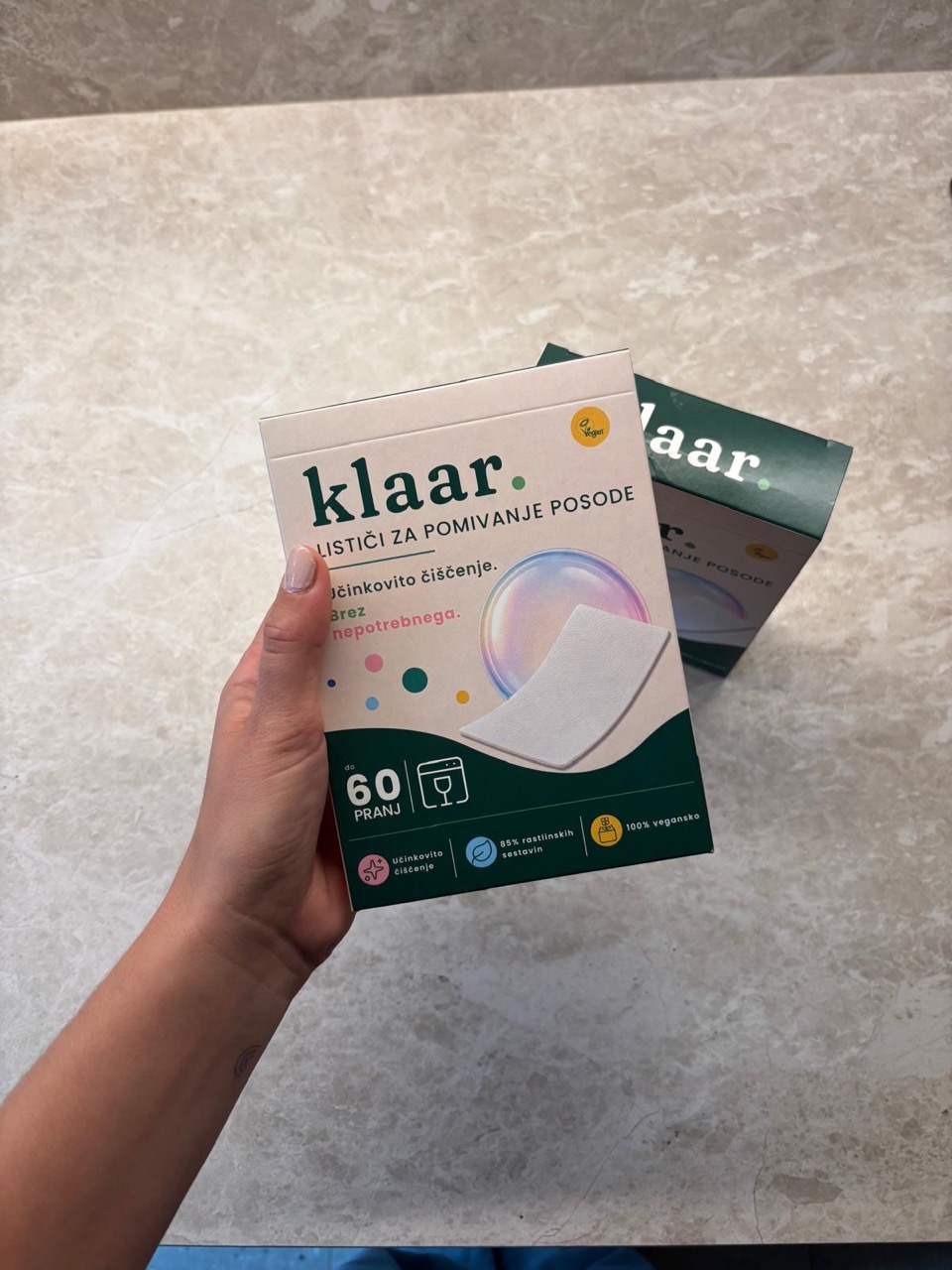 Stranka s KLAAR lističi